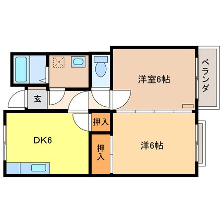 大月ビルⅡの物件間取画像